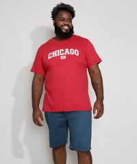 Camiseta-Masculina-Plus-Size-Chicago-Manga-Curta-Gola-Careca-Vinho-9982623-Vinho_3