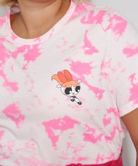 Camiseta-Feminina-Plus-Size-Estampada-Tie-Dye-Florzinha-Manga-Curta-Decote-Redondo-Rosa-9982897-Rosa_2