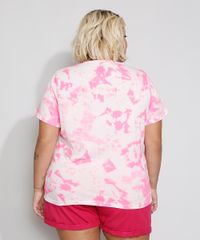 Camiseta-Feminina-Plus-Size-Estampada-Tie-Dye-Florzinha-Manga-Curta-Decote-Redondo-Rosa-9982897-Rosa_4