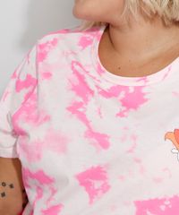 Camiseta-Feminina-Plus-Size-Estampada-Tie-Dye-Florzinha-Manga-Curta-Decote-Redondo-Rosa-9982897-Rosa_5