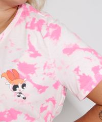 Camiseta-Feminina-Plus-Size-Estampada-Tie-Dye-Florzinha-Manga-Curta-Decote-Redondo-Rosa-9982897-Rosa_6