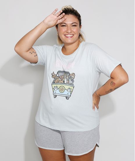 Pijama-Feminino-Plus-Size-Manga-Curta-Scooby-Doo-Azul-Claro-9971452-Azul_Claro_1