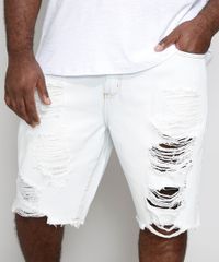 Bermuda-Jeans-Masculina-Plus-Size-Tradicional-Destroyed-Azul-Claro-9974803-Azul_Claro_1