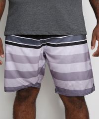 Bermuda-Surf-Masculina-Plus-Size-Estampada-Geometrica-Preta-9979808-Preto_1