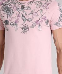 Camiseta-Masculina-Slim-Fit-com-Estampa-Floral-Manga-Curta-Gola-Careca-Rosa-9197265-Rosa_4