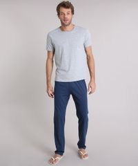 Pijama-Masculino-Estampado-Manga-Curta-Gola-Careca-Cinza-Mescla-9147953-Cinza_Mescla_1 Pijama-Masculino-Estampado-Manga-Curta-Gola-Careca-Cinza-Mescla-9147953-Cinza_Mescla_1