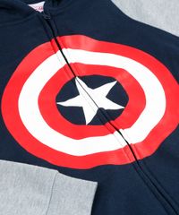 Blusao-Infantil-Capitao-America-Raglan-com-Ziper-e-Capuz-em-Moletom-de-Algodao---Sustentavel-Azul-Marinho-8470810-Azul_Marinho_3