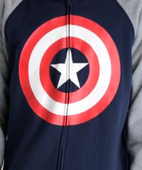 Blusao-Infantil-Capitao-America-Raglan-com-Ziper-e-Capuz-em-Moletom-de-Algodao---Sustentavel-Azul-Marinho-8470810-Azul_Marinho_4