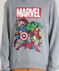 Blusao-Infantil-Os-Vingadores-com-Capuz-Manga-Longa-em-Moletom-de-Algodao---Sustentavel-Cinza-Mescla-8470761-Cinza_Mescla_4