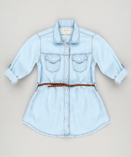 Vestido-Chemise-Jeans-Infantil-com-Cinto-Trancado-Azul-Claro-9170302-Azul_Claro_1 Vestido-Chemise-Jeans-Infantil-com-Cinto-Trancado-Azul-Claro-9170302-Azul_Claro_1