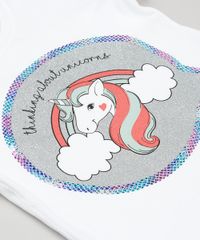 Blusa-Infantil-Unicornio-com-Glitter-Manga-Curta-Decote-Redondo-Off-White-9116086-Off_White_3