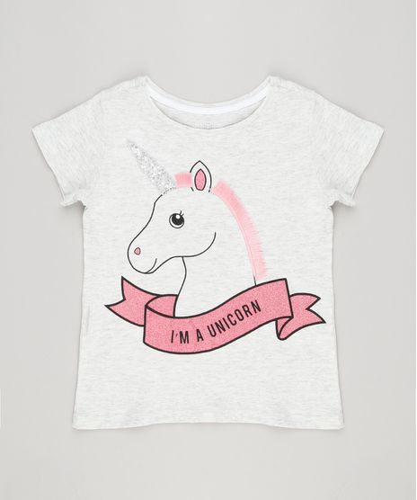 Blusa-Infantil-Unicornio-Manga-Curta-Decote-Redondo-Cinza-Mescla-Claro-9116085-Cinza_Mescla_Claro_1