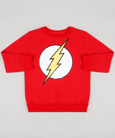 Blusao-Infantil-The-Flash-em-Moletom-Gola-Careca-Manga-Longa-Vermelho-9170873-Vermelho_1