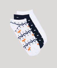 Kit-de-3-Meias-Femininas-Cano-Baixo-Estampadas-Multicor-9147922-Multicor_1