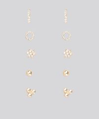 Kit-de-6-Brincos-Femininos-Dourado-9029524-Dourado_1
