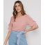 Blusa-Feminina-Manga-Curta-com-Babado-Decote-Redondo-Rose-9975716-Rose_1