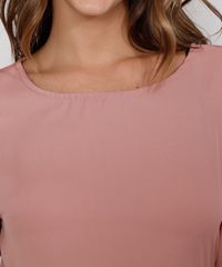 Blusa-Feminina-Manga-Curta-com-Babado-Decote-Redondo-Rose-9975716-Rose_5