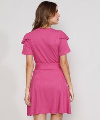 Vestido-Feminino-Curto-Canelado-com-Transpasse-e-Babado-Manga-Curta-Rosa-Escuro-9980137-Rosa_Escuro_2