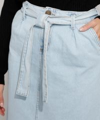 Saia-Jeans-Feminina-Midi-Clochard-com-Fenda-e-Cinto-Azul-Claro-9971596-Azul_Claro_4