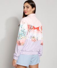 Jaqueta-Corta-Vento-Feminina-com-Folhagem-e-Bolsos-Rosa-Claro-9977438-Rosa_Claro_2