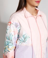 Jaqueta-Corta-Vento-Feminina-com-Folhagem-e-Bolsos-Rosa-Claro-9977438-Rosa_Claro_5