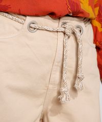 Short-de-Sarja-Feminino-Cintura-Alta-Mom-com-Cinto-Cadarco-Kaki-9981699-Kaki_5