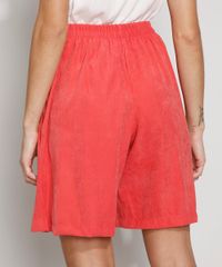 Bermuda-Feminina-Cintura-Alta-com-Bolsos-e-Cinto-Vermelha-9975359-Vermelho_2