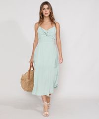 Vestido-Feminino-Midi-com-Torcido-Alca-Fina-Verde-Claro-9966155-Verde_Claro_3