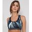 Top-Feminino-com-Bojo-Removivel-Esportivo-Ace-Estampado-de-Folhagem-Decote-Nadador-Azul-Marinho-9977160-Azul_Marinho_1