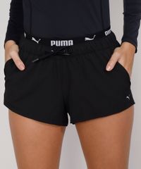 Short-Feminino-Esportivo-Puma-Running-com-Bolsos-e-Elastico-Aparente-Preto-9984989-Preto_1