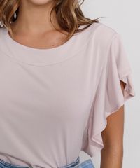Blusa-Feminina-Manga-Curta-com-Babado-Decote-Redondo-Rose-9984938-Rose_4