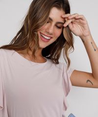 Blusa-Feminina-Manga-Curta-com-Babado-Decote-Redondo-Rose-9984938-Rose_5