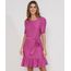 Vestido-Feminino-Curto-Texturizado-com-Babado-e-Faixa-para-Amarrar-Manga-Bufante-Roxo-9976613-Roxo_1