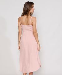 Vestido-Feminino-Midi-com-Torcido-Alca-Fina-Rose-9966155-Rose_2