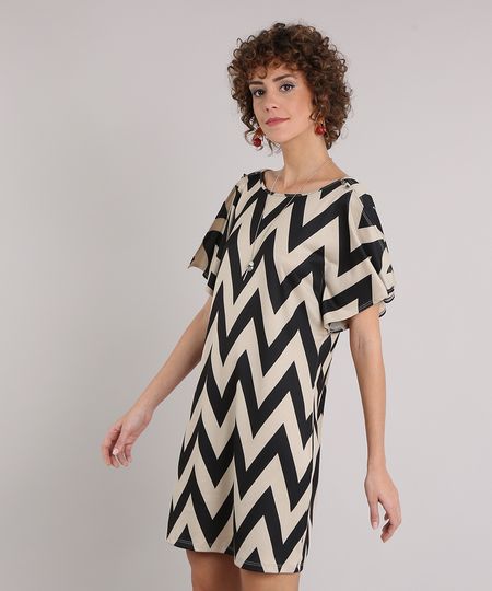 Vestido-Feminino-Estampado-Chevron-Manga-Curta-com-Fenda-Decote-Redondo-Bege-9128827-Bege_1 Vestido-Feminino-Estampado-Chevron-Manga-Curta-com-Fenda-Decote-Redondo-Bege-9128827-Bege_1