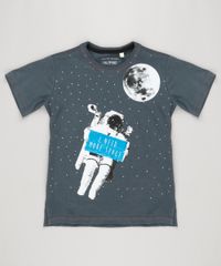 Camiseta-Infantil-Astronauta--I-Need-More-Space--Manga-Curta-Gola-Careca-Chumbo-9183621-Chumbo_1