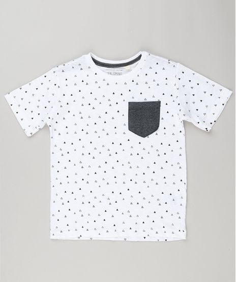 Camiseta-Infantil-Estampada-de-Triangulos-com-Bolso-Manga-Curta-Gola-Careca-Off-White-9148097-Off_White_1