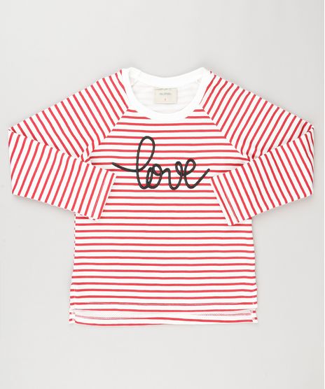 Blusao-Infantil-Listrado--Love---em-Moletom-Manga-Longa-Decote-Redondo-Off-White-9195318-Off_White_1
