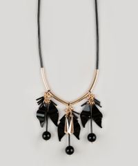 Colar-Feminino-com-Pingentes-de-Acrilico-Preto-9035071-Preto_1