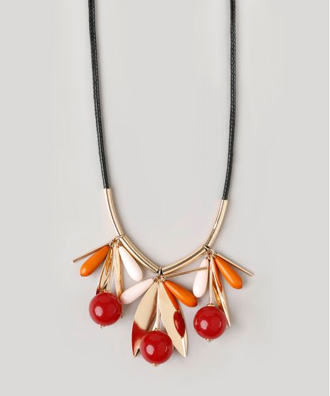 Colar-Feminino-com-Pingentes-de-Acrilico-Preto-9034334-Preto_1