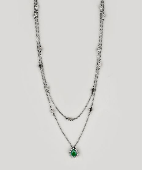 Colar-Duplo-Feminino-com-Strass-Prateado-9160666-Prateado_1