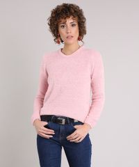 Sueter-Feminino-Basico-em-Trico-Felpudo-Manga-Longa-Decote-Redondo-Rose-8833894-Rose_1