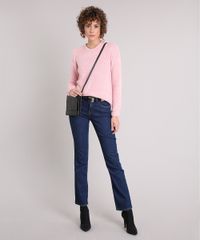 Sueter-Feminino-Basico-em-Trico-Felpudo-Manga-Longa-Decote-Redondo-Rose-8833894-Rose_3