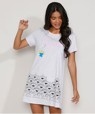 Camisola-Feminina-Aliens-Toy-Story-Manga-Curta-Cinza-Mescla-9972756-Cinza_Mescla_1