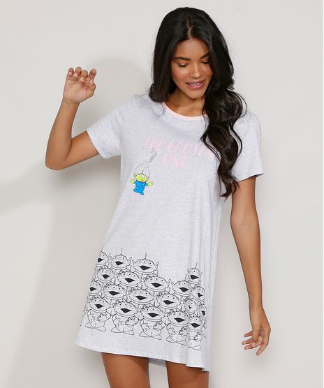 Camisola-Feminina-Aliens-Toy-Story-Manga-Curta-Cinza-Mescla-9972756-Cinza_Mescla_1