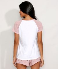 Pijama-Feminino-Mickey-Manga-Curta-Raglan-Metalizado-Branco-9974458-Branco_3
