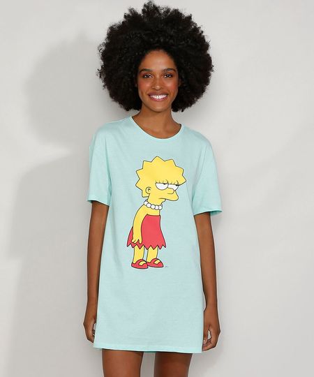 Camisola-Feminina-Lisa-Simpson-Manga-Curta-Verde-Claro-9974461-Verde_Claro_1 Camisola-Feminina-Lisa-Simpson-Manga-Curta-Verde-Claro-9974461-Verde_Claro_1