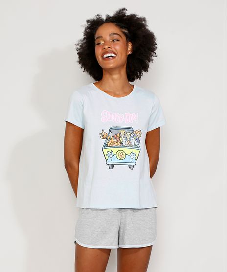 Pijama-Feminino-Manga-Curta-Scooby-Doo-Azul-Claro-9971451-Azul_Claro_1
