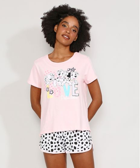 Pijama-Feminino-Manga-Curta-101-Dalmatas-Rosa-Claro-9972755-Rosa_Claro_1