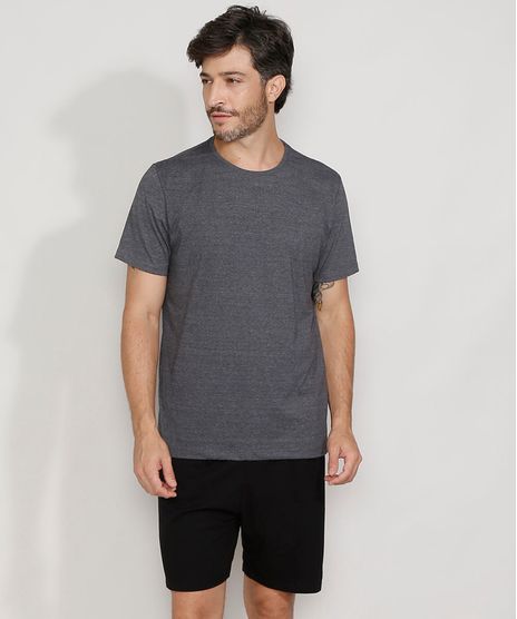Pijama-Masculino-Manga-Curta-Cinza-Mescla-Escuro-9982776-Cinza_Mescla_Escuro_1
